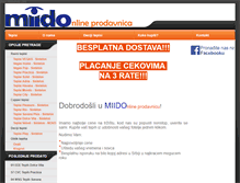 Tablet Screenshot of miidoshop.com